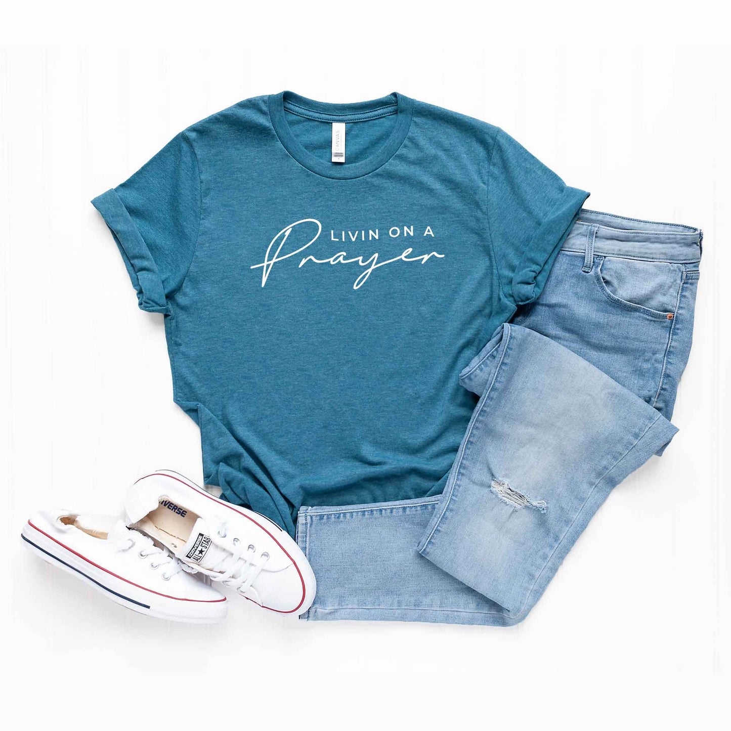 Livin On A Prayer | Short Sleeve Crew Neck