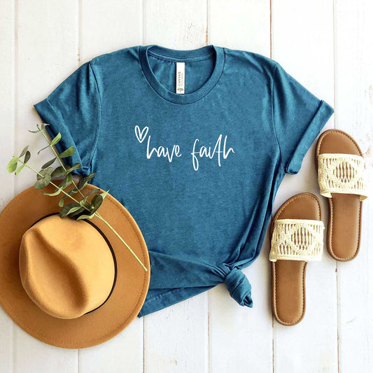 Have Faith Heart | Short Sleeve Crew Neck