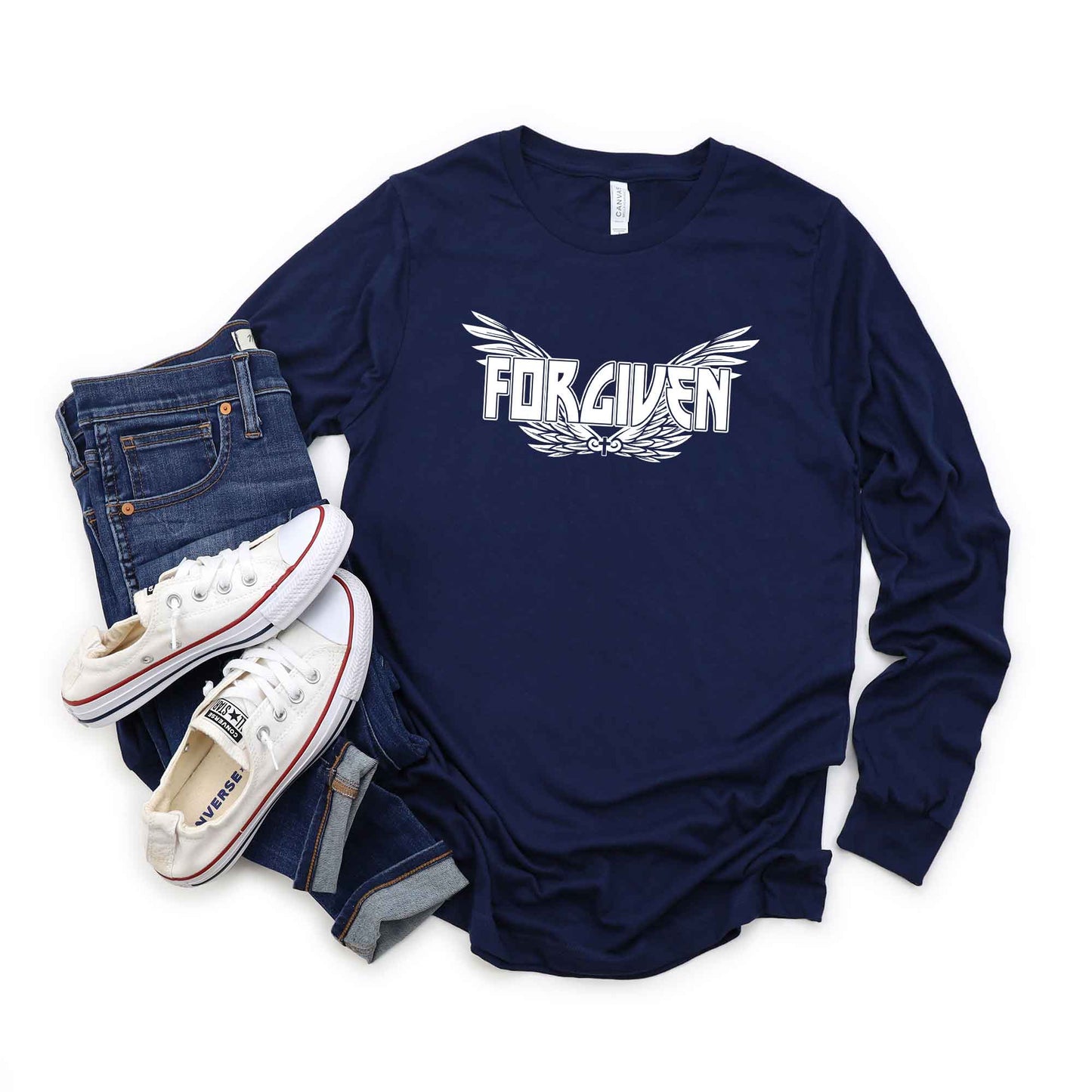 Forgiven Wings | Long Sleeve Crew Neck