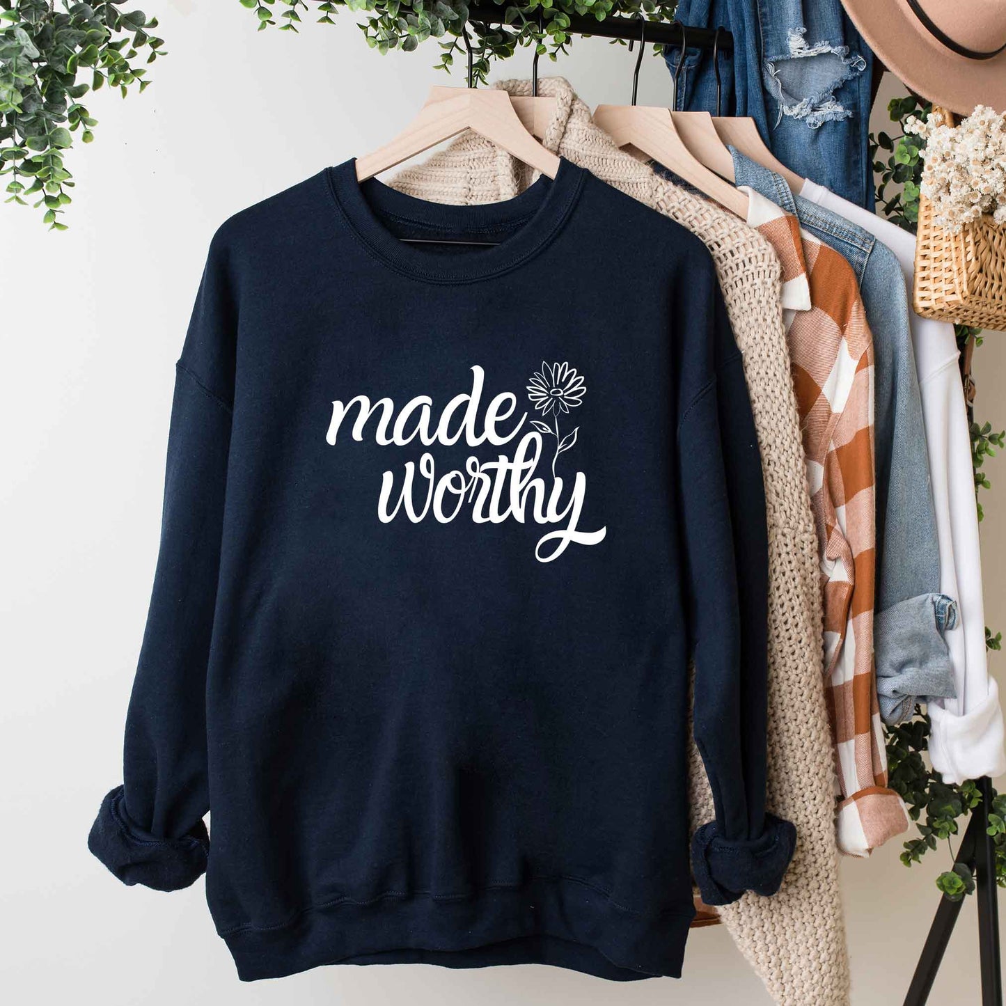 Made Worthy Flower | Sweatshirt