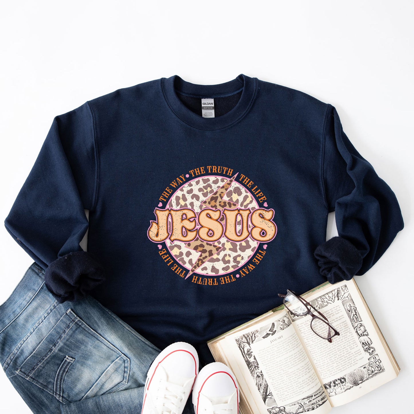 Jesus Leopard | Sweatshirt