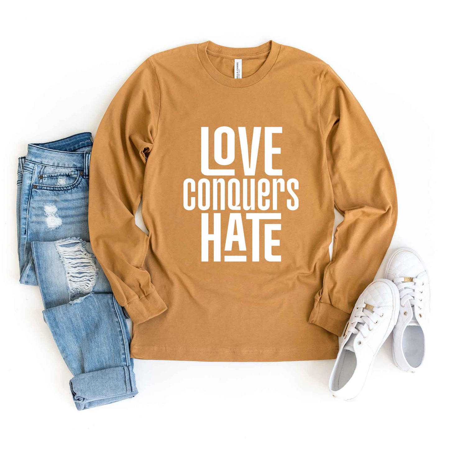 Love Conquers Hate | Long Sleeve Crew Neck