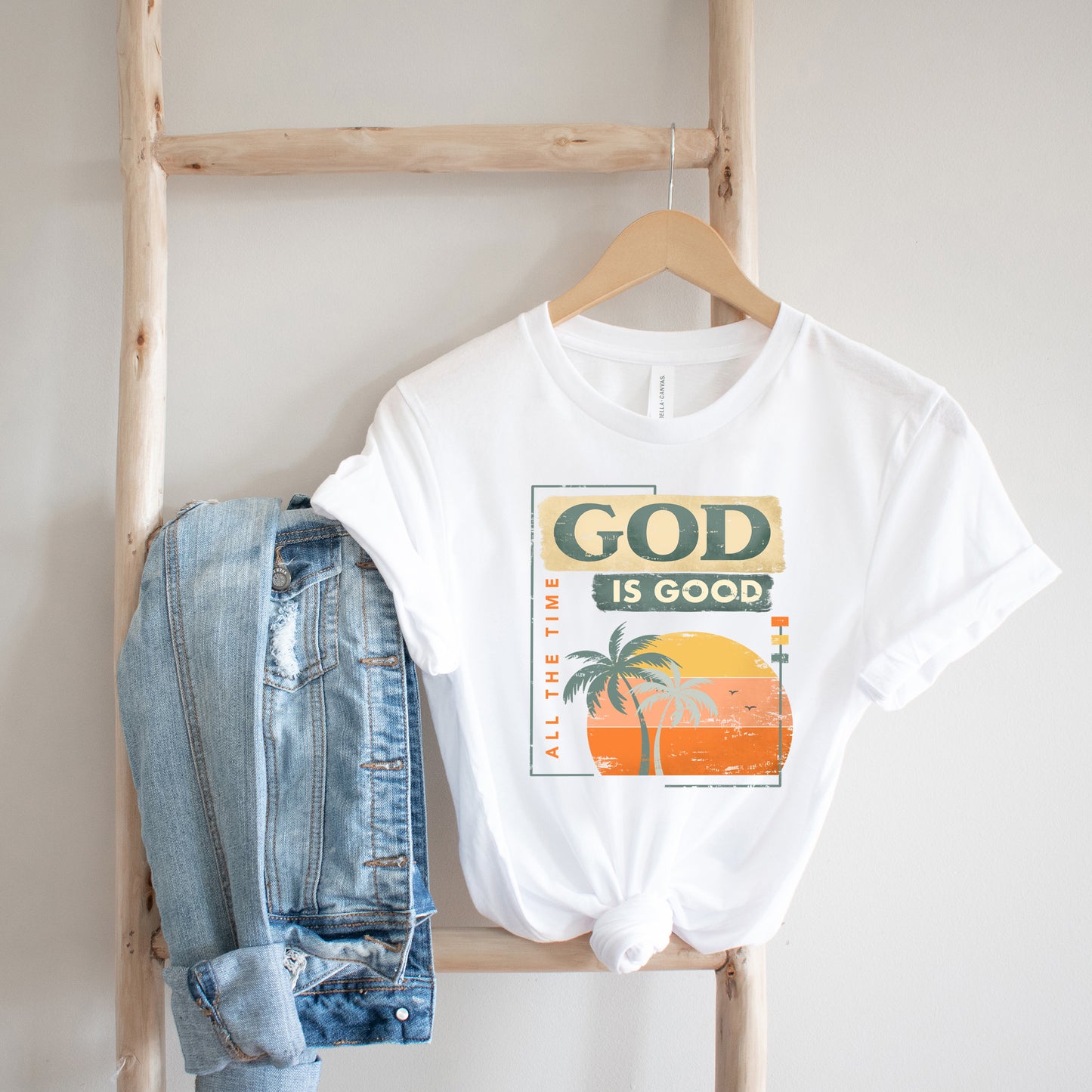 God Is Good Sunset | Short Sleeve Crew Neck