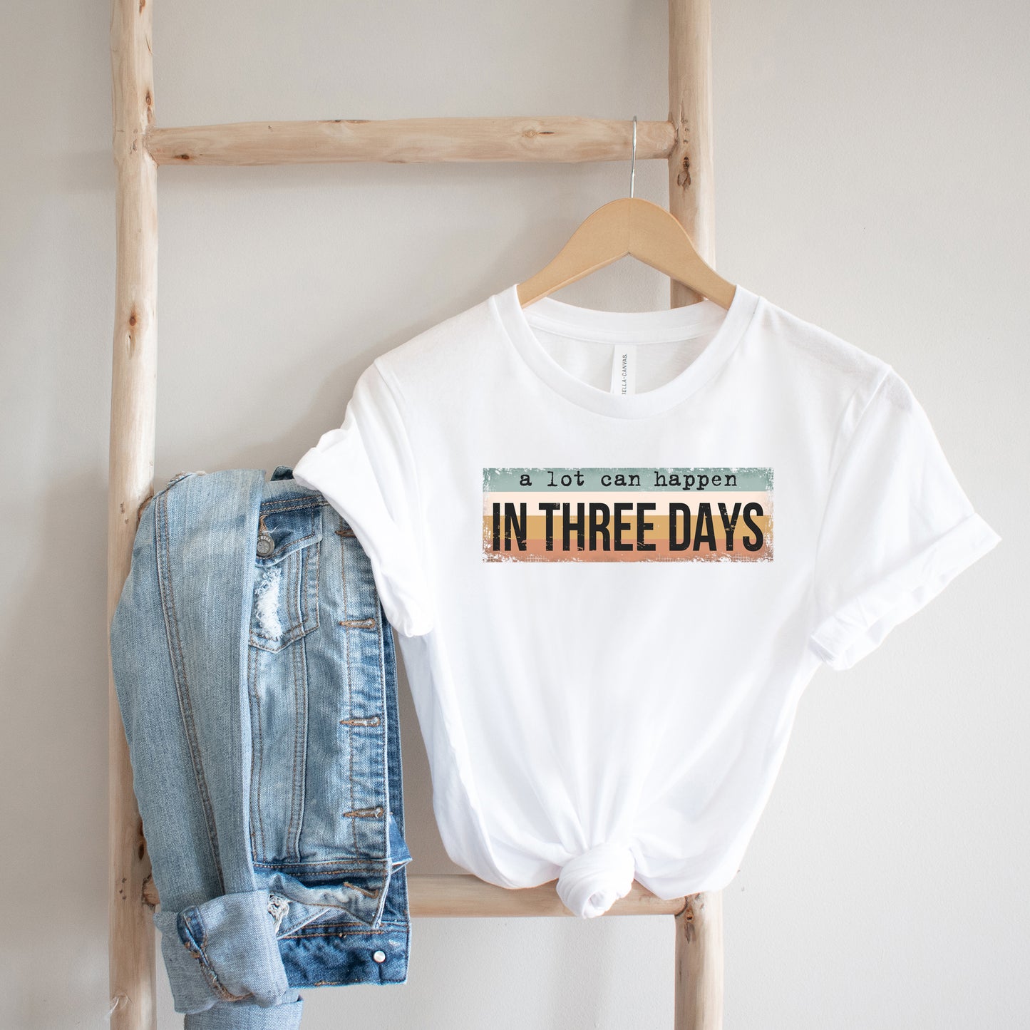 A Lot Can Happen In Three Days Colorful | Short Sleeve Crew Neck