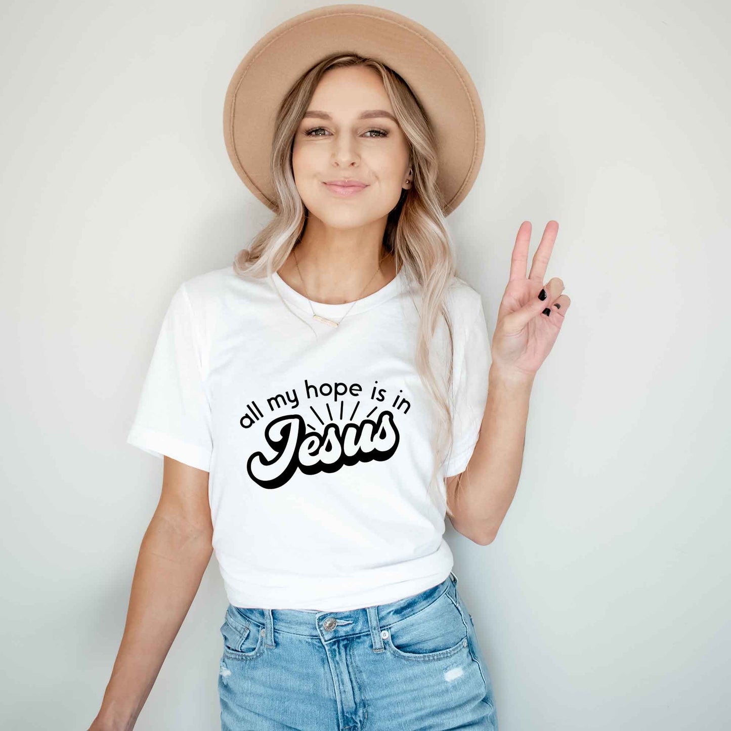 All My Hope Is In Jesus | Short Sleeve Crew Neck