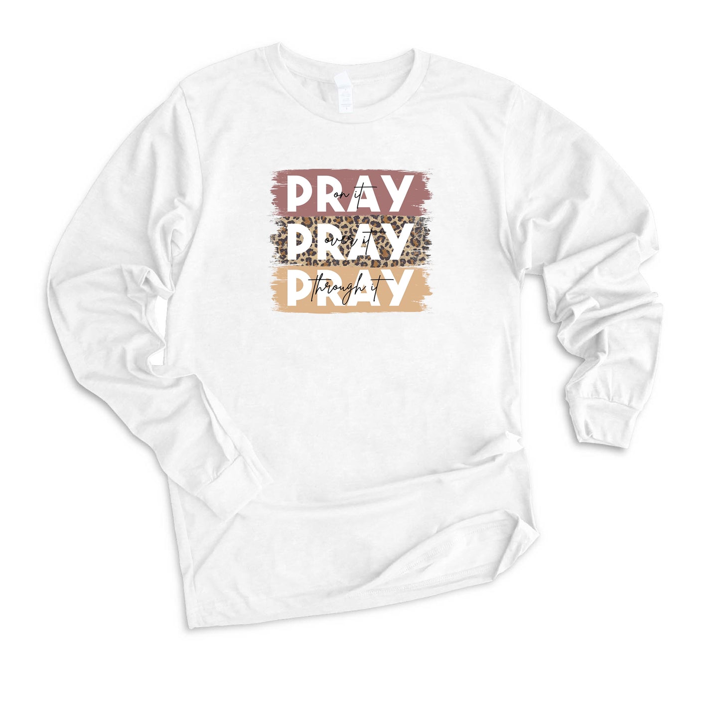 Pray On It Colorful | Long Sleeve Crew Neck