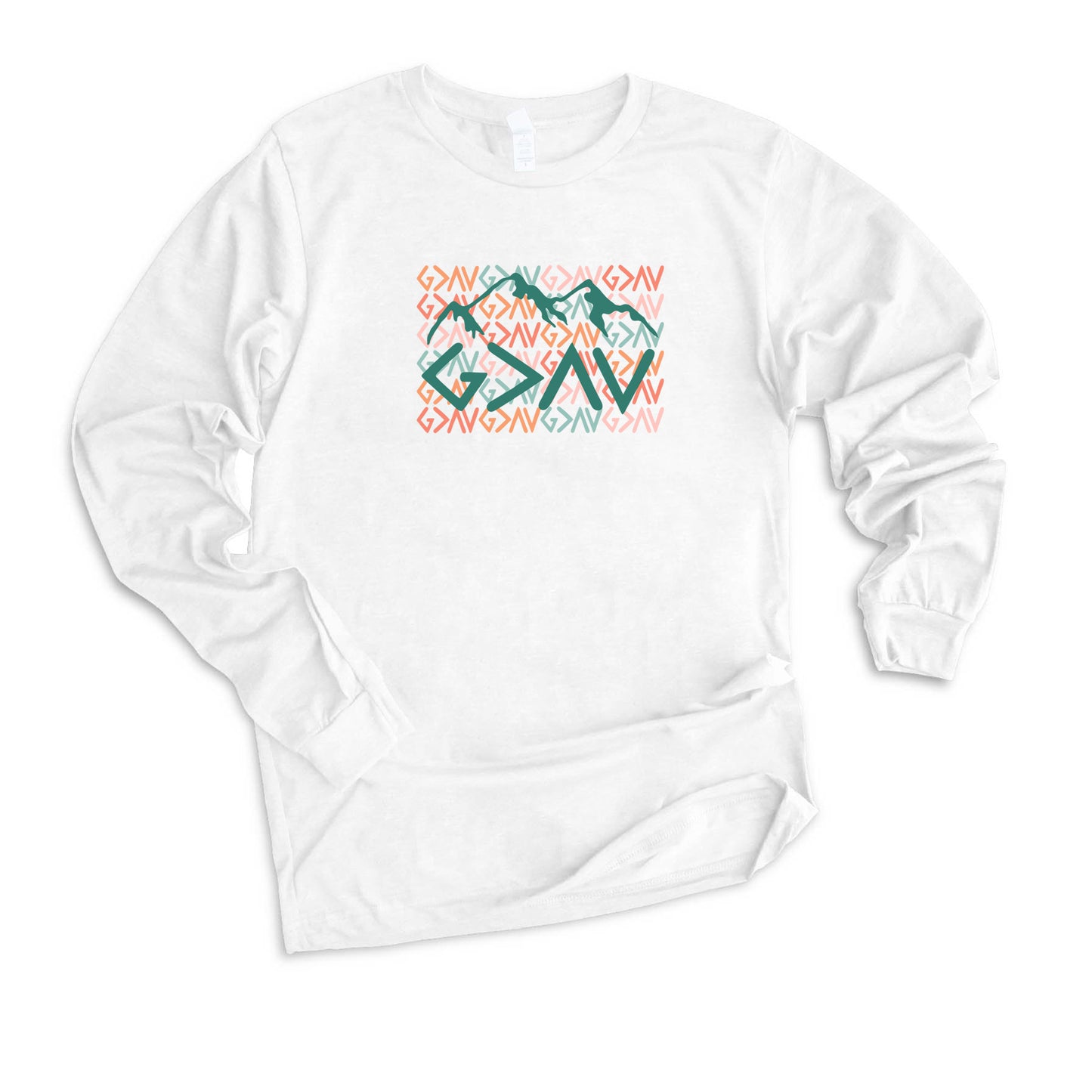 God Is Greater Mountains | Long Sleeve Crew Neck