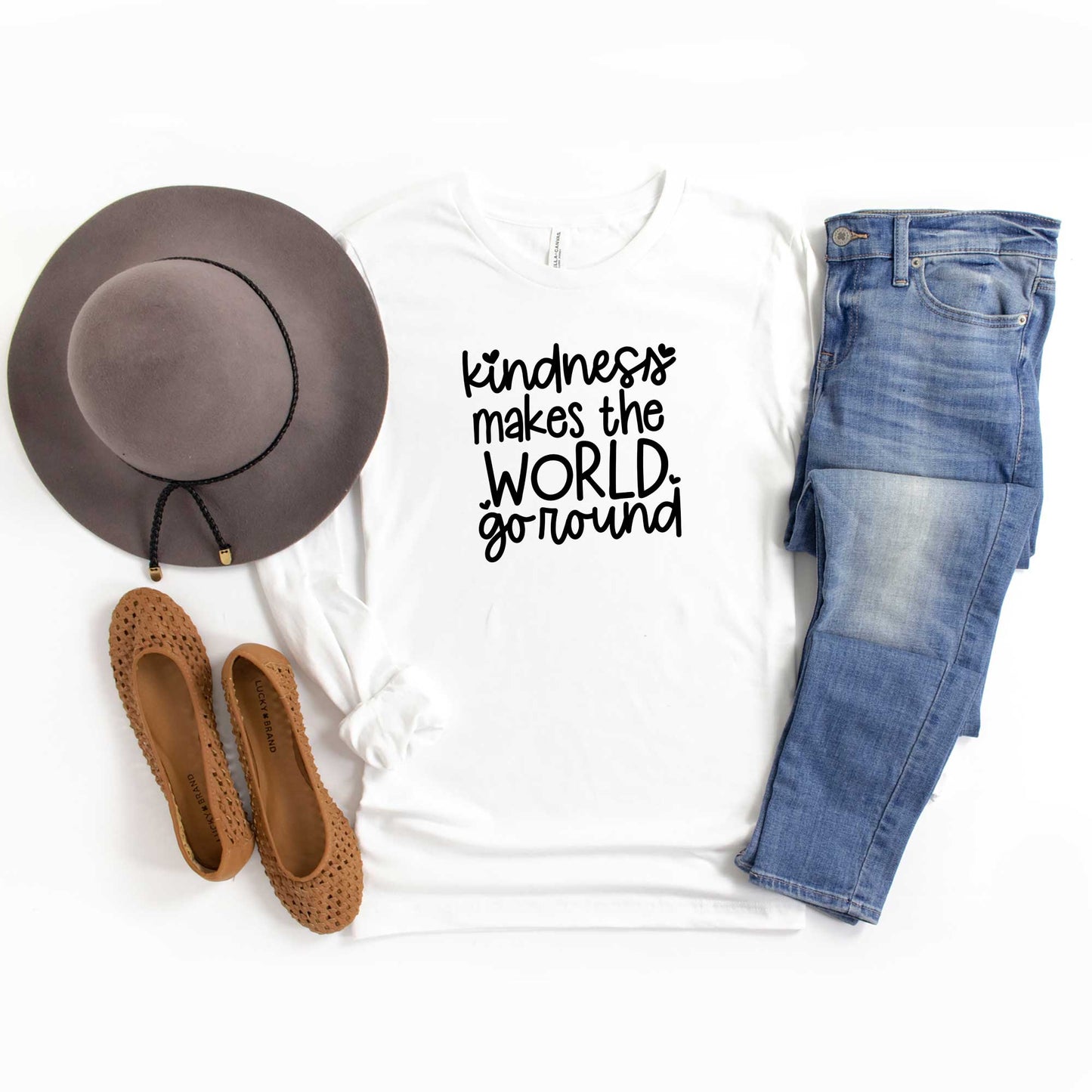 Kindness Makes The World Go Round | Long Sleeve Crew Neck