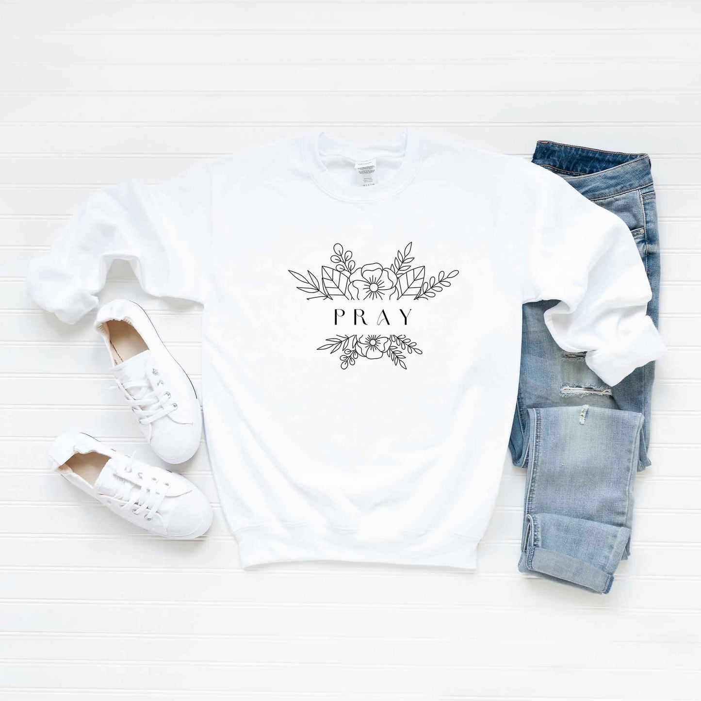 Pray Floral | Sweatshirt
