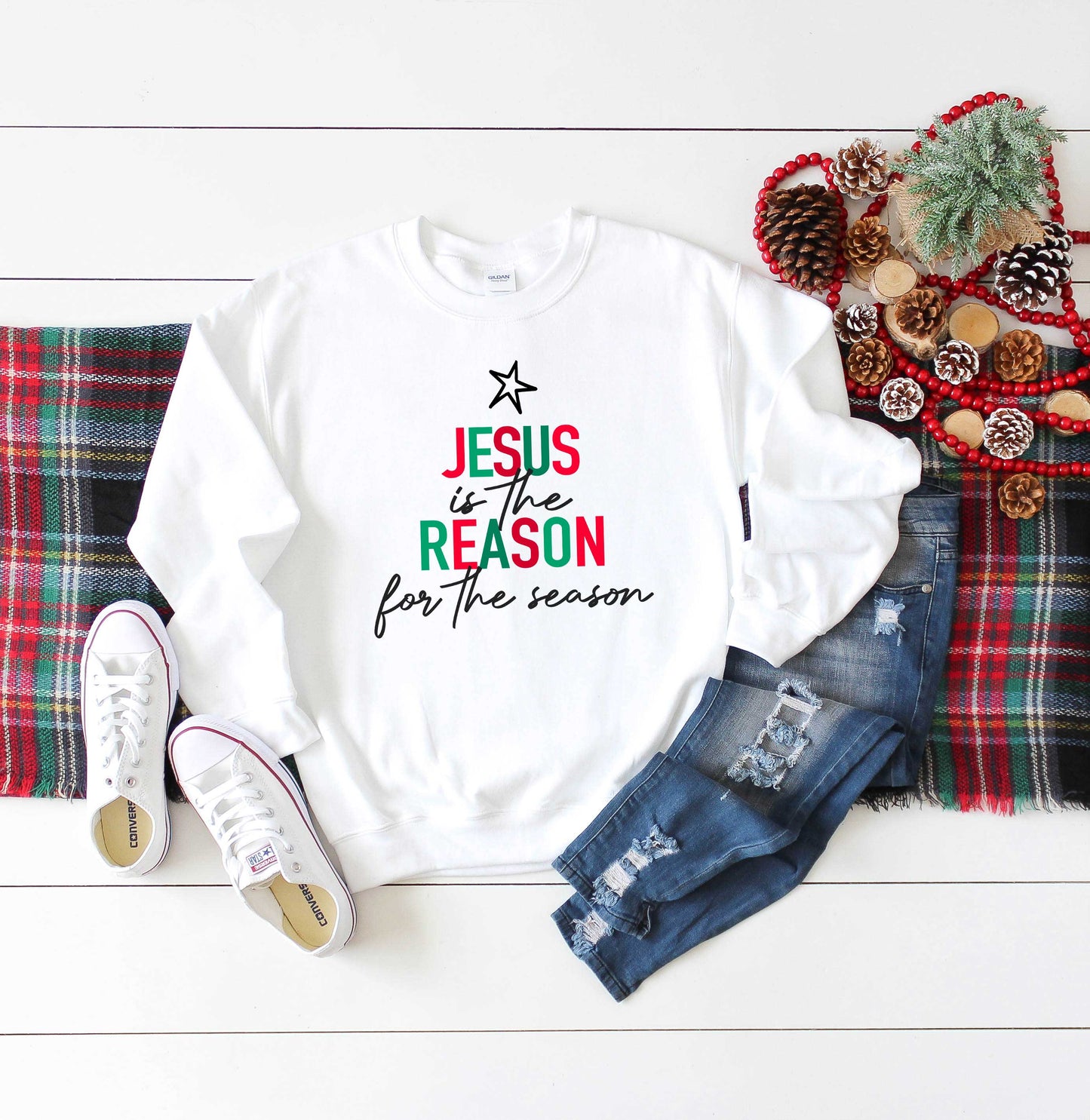 Reason For The Season Colorful | Sweatshirt
