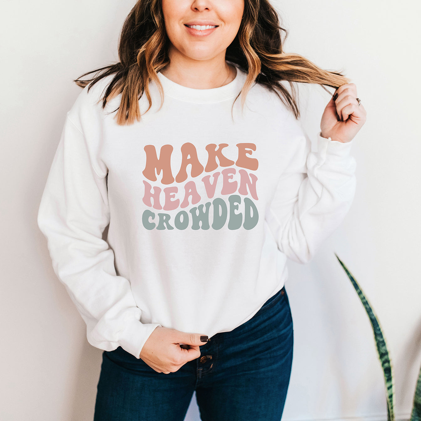Make Heaven Crowded Wavy | Sweatshirt
