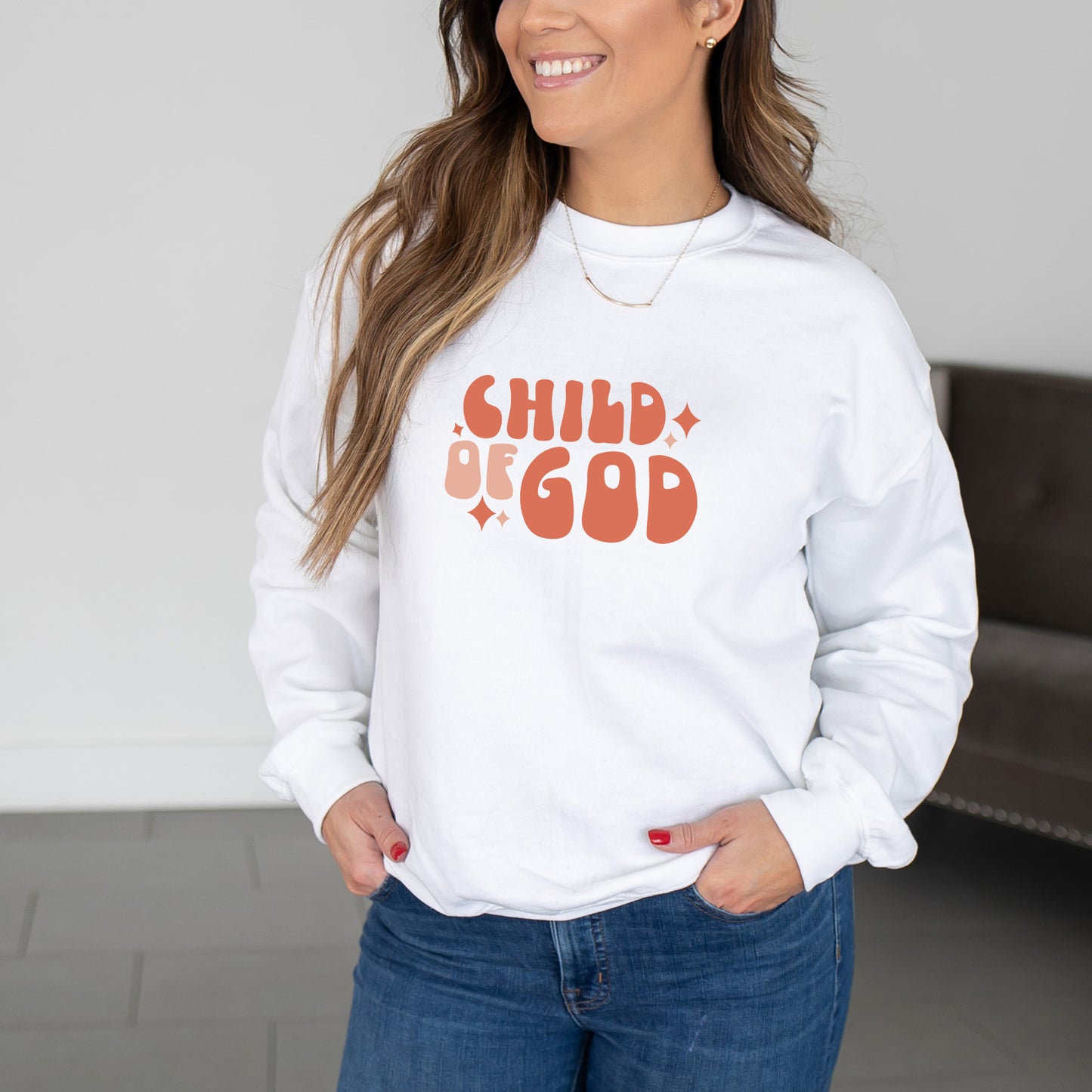 Retro I Am A Child Of God | Sweatshirt