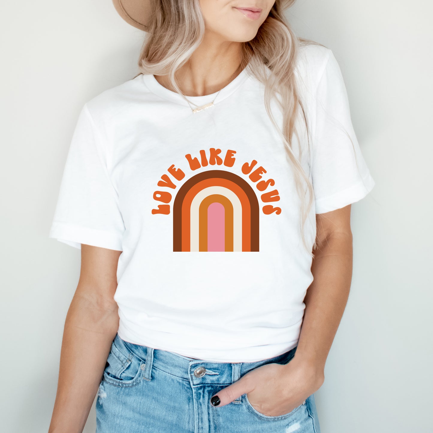 Love Like Jesus Rainbow | Short Sleeve Crew Neck
