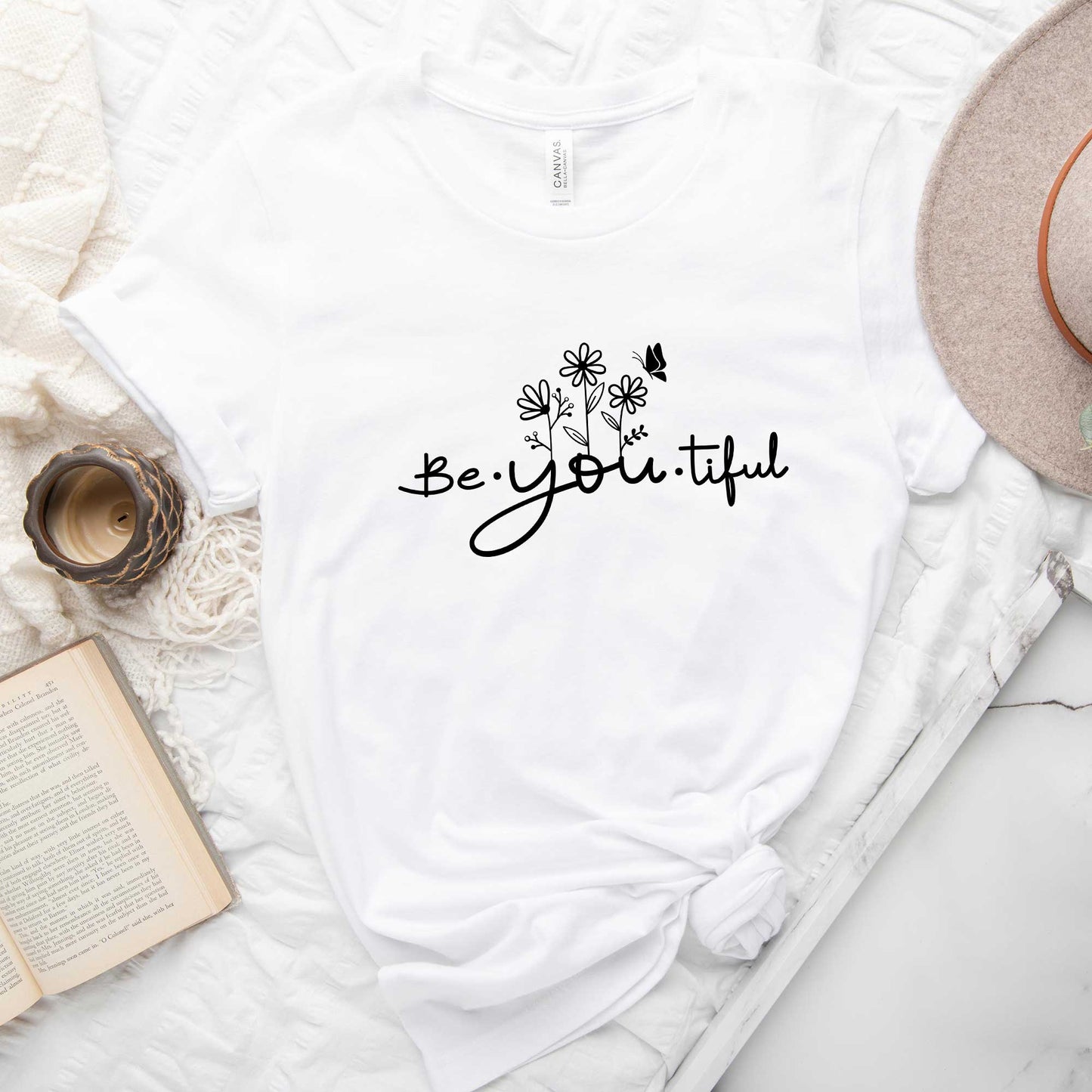 Be_You_Tiful Flowers | Short Sleeve Crew Neck