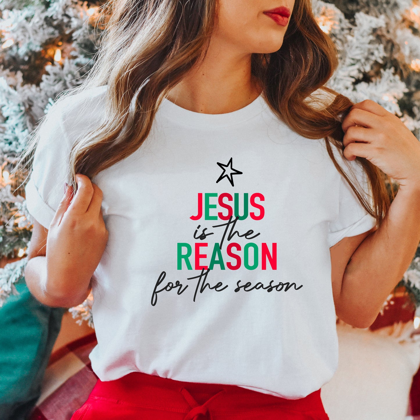 Reason For The Season Colorful | Short Sleeve Crew Neck