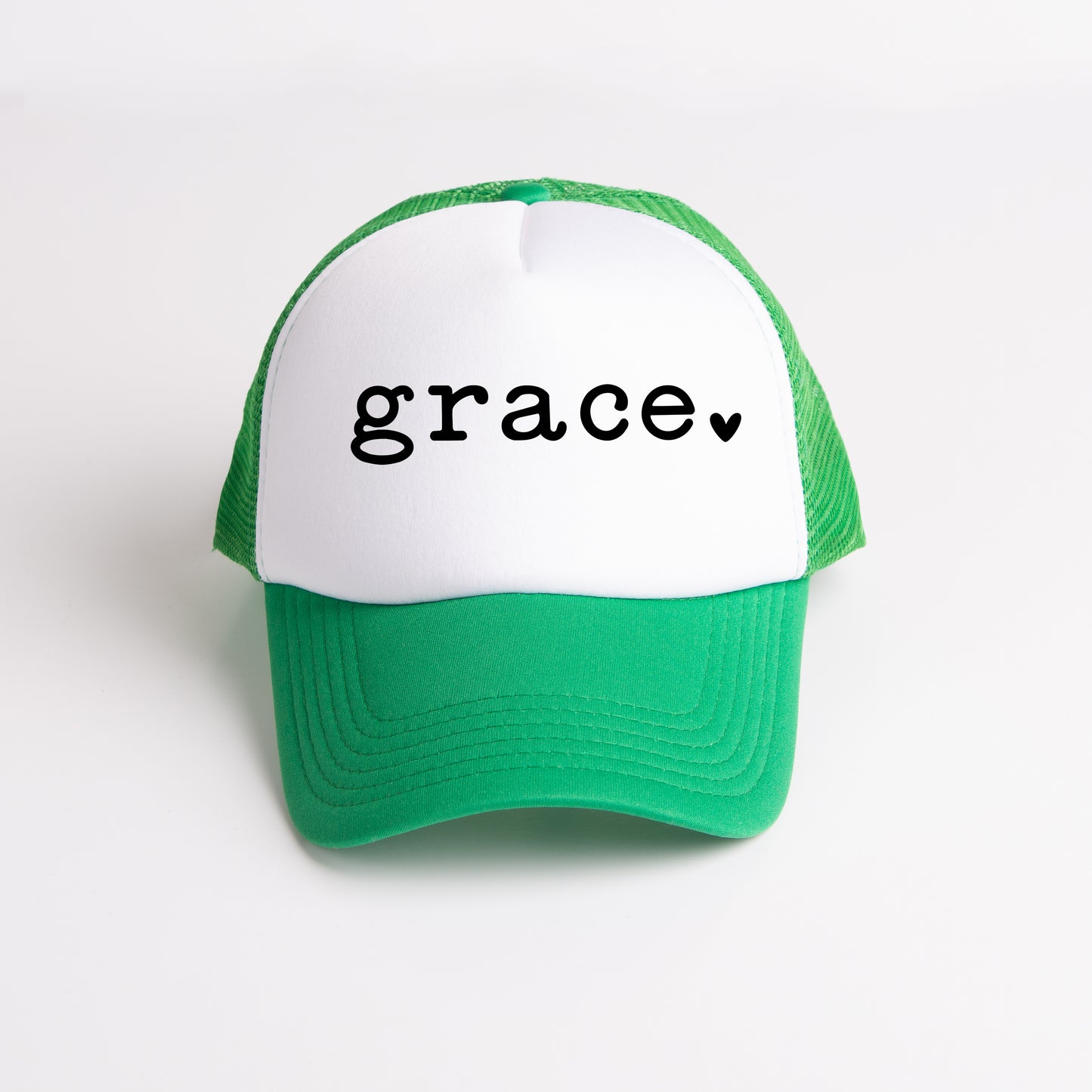 Grace Typewriter With Heart | Foam Trucker Hat