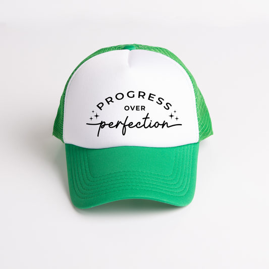 Progress Over Perfection | Foam Trucker Hat