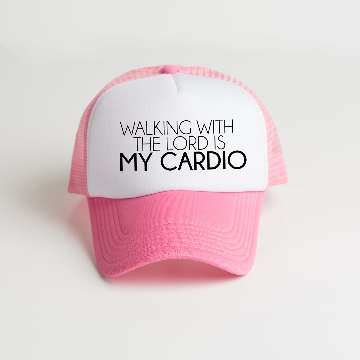 Walking With The Lord Is My Cardio | Foam Trucker Hat