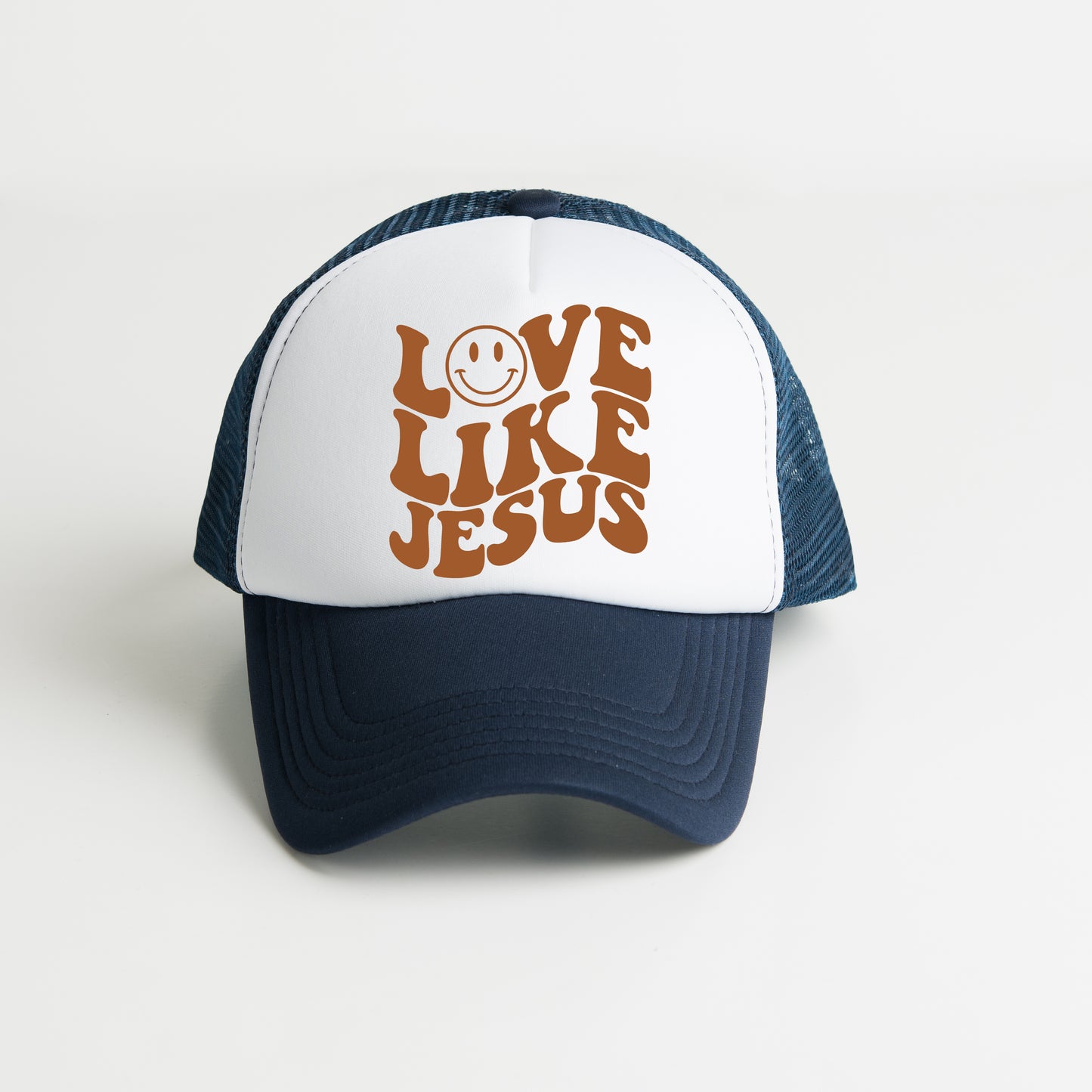 Love Like Jesus Smiley Face | Foam Trucker Hat