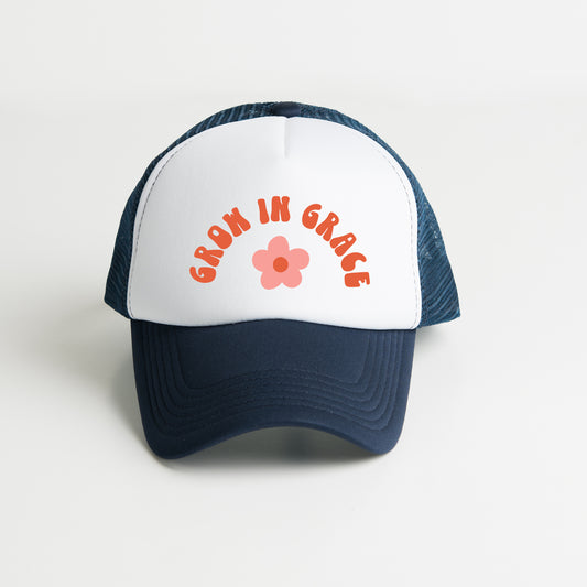 Grow In Grace Flower Colorful | Foam Trucker Hat