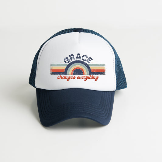 Grace Changes Everything Colorful | Foam Trucker Hat