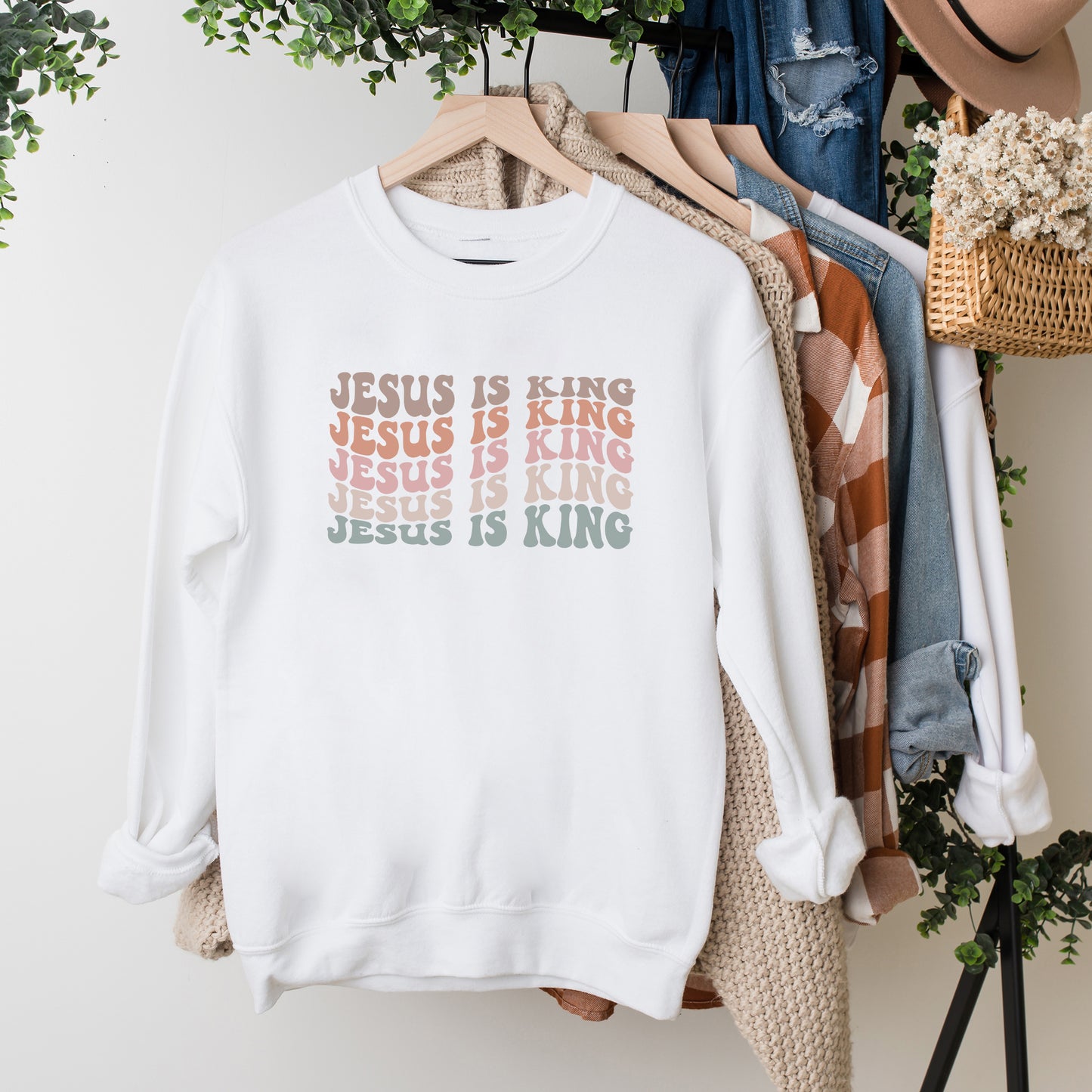Jesus Is King Wavy | Sweatshirt