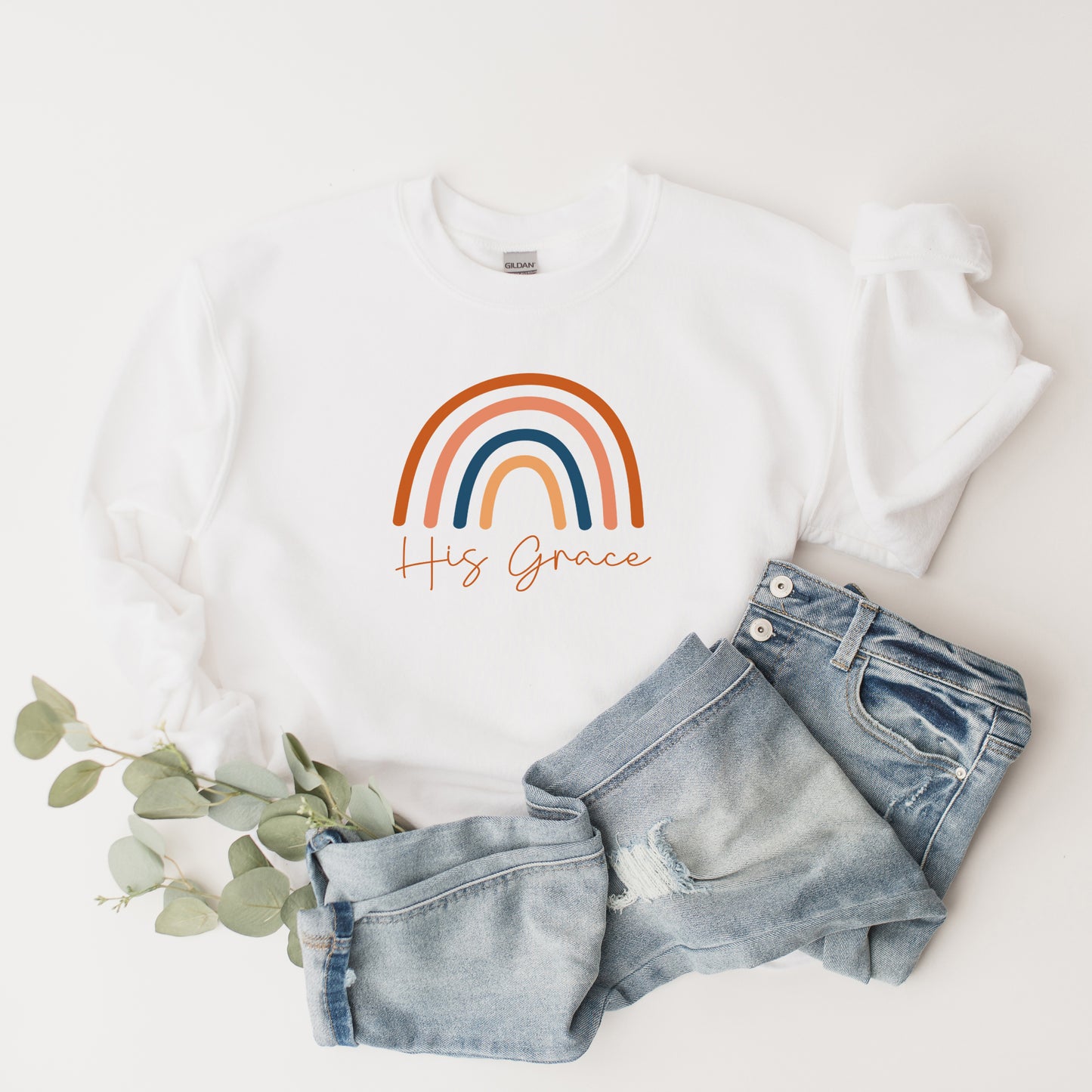 His Grace Rainbow | Sweatshirt