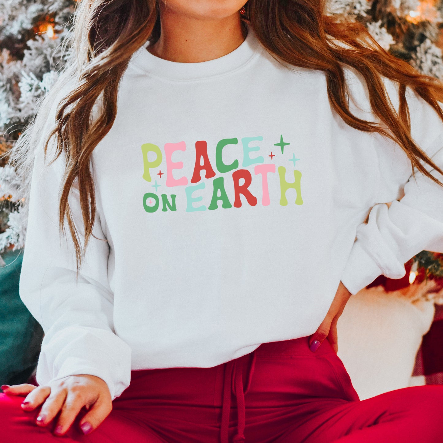 Peace On Earth Colorful | Sweatshirt