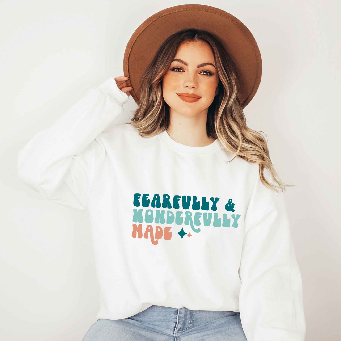Fearfully And Wonderfully Made Colorful | Sweatshirt