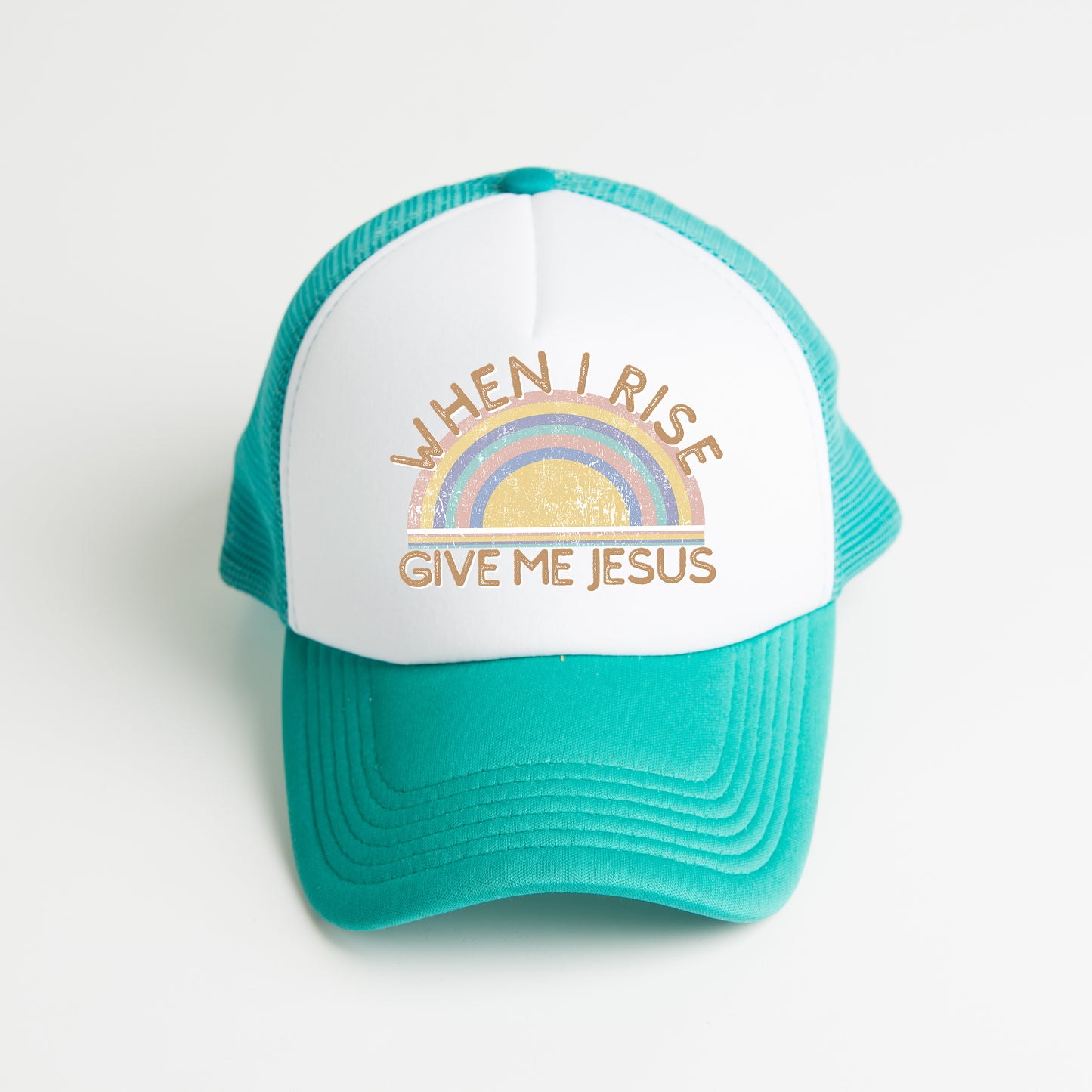 When I Rise Give Me Jesus | Foam Trucker Hat