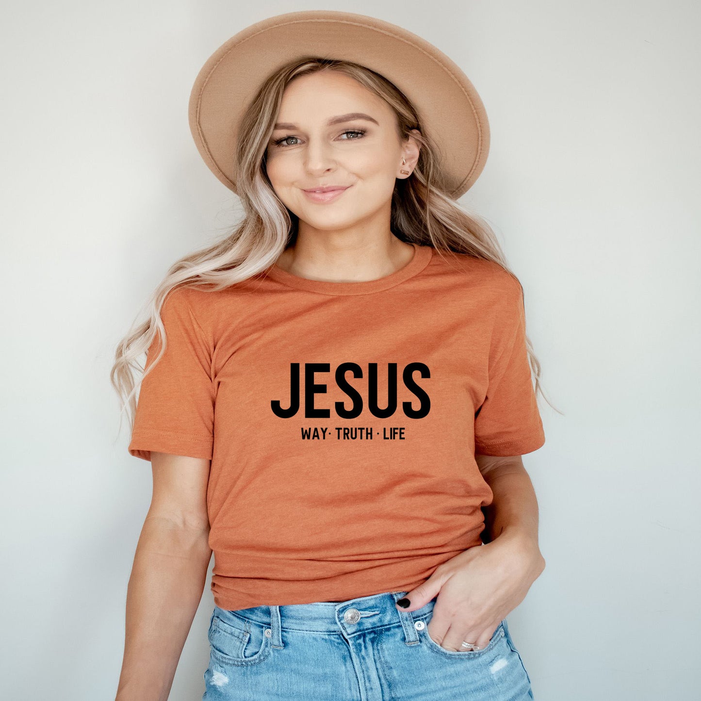 Jesus Way Truth Life | Short Sleeve Crew Neck