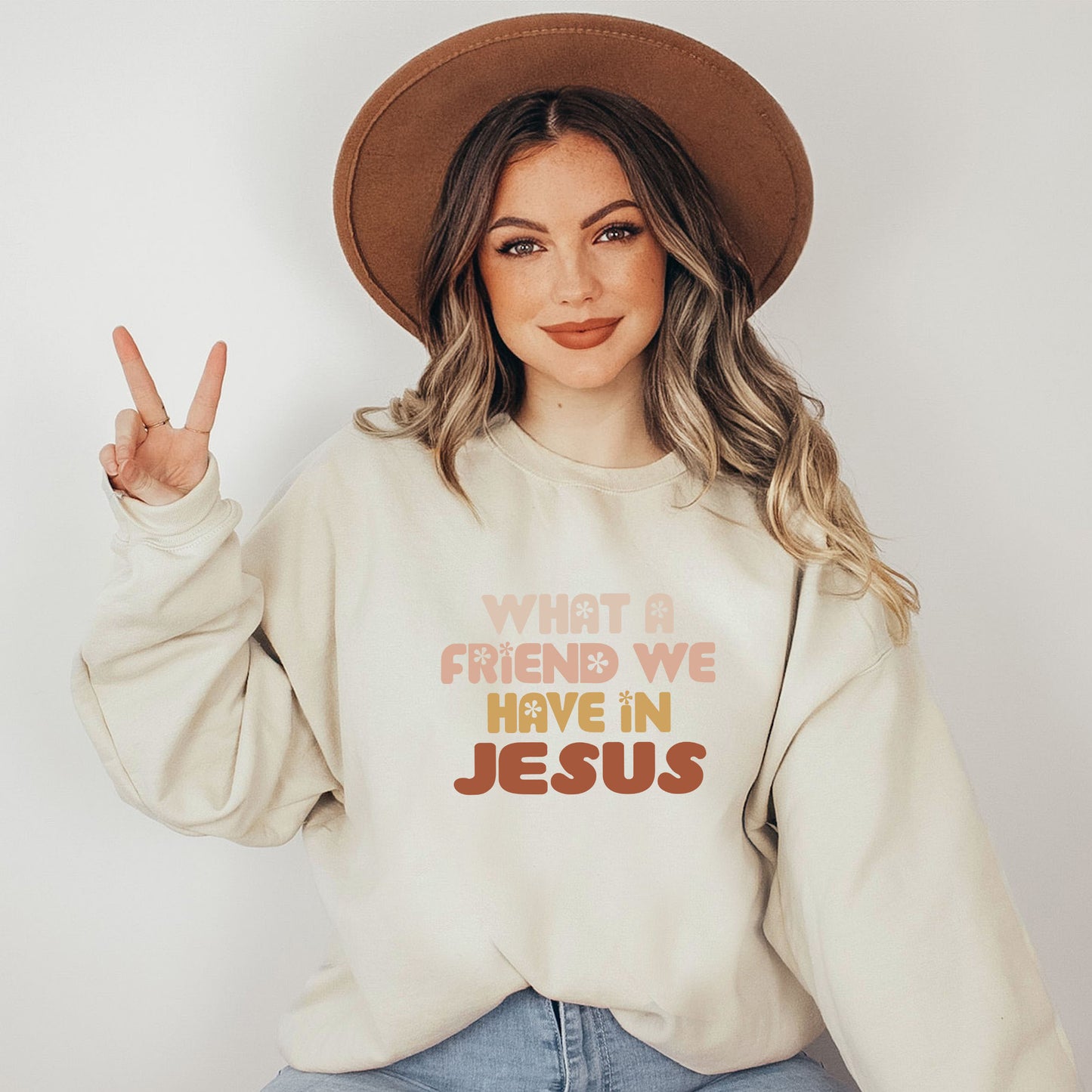 What A Friend We Have In Jesus Flowers | Sweatshirt